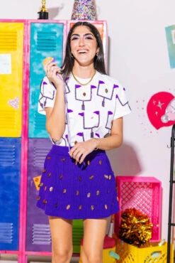 Purple Field Goal Tee